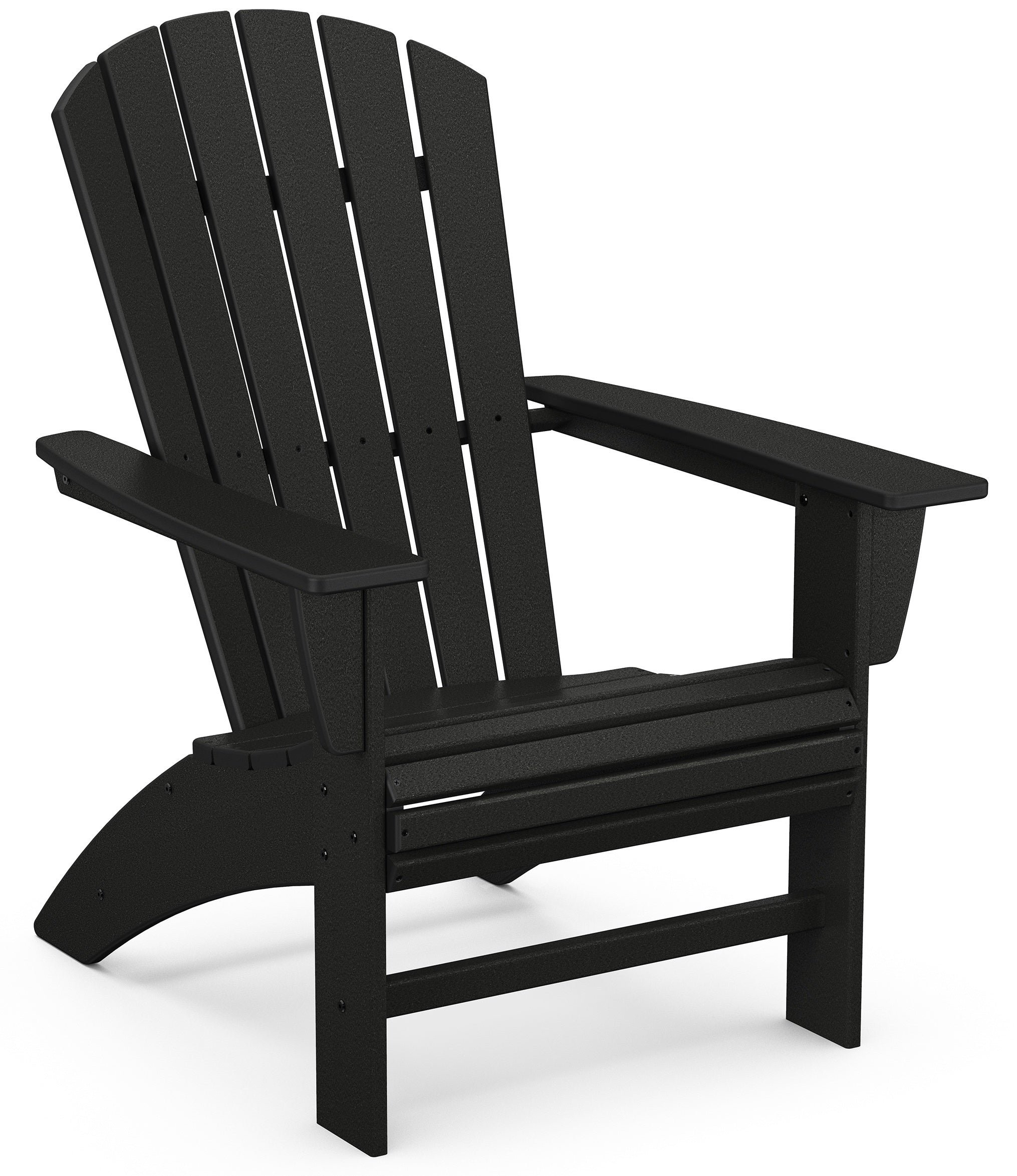 NAUTICAL CURVEBACK ADIRONDACK CHAIR, BLACK