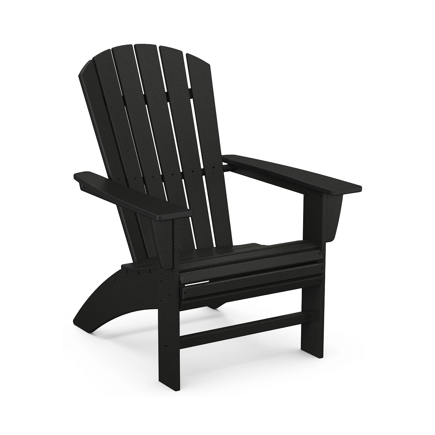 NAUTICAL CURVEBACK ADIRONDACK CHAIR, BLACK