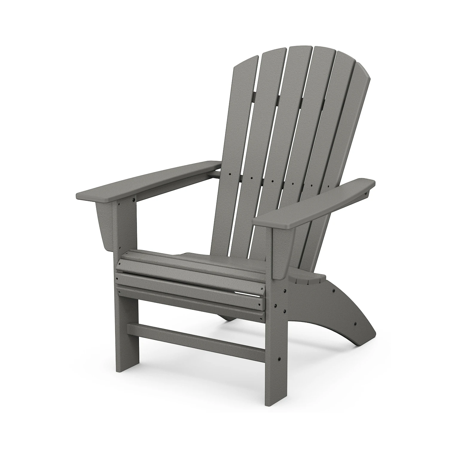 NAUTICAL CURVEBACK ADIRONDACK CHAIR, SLATE GREY