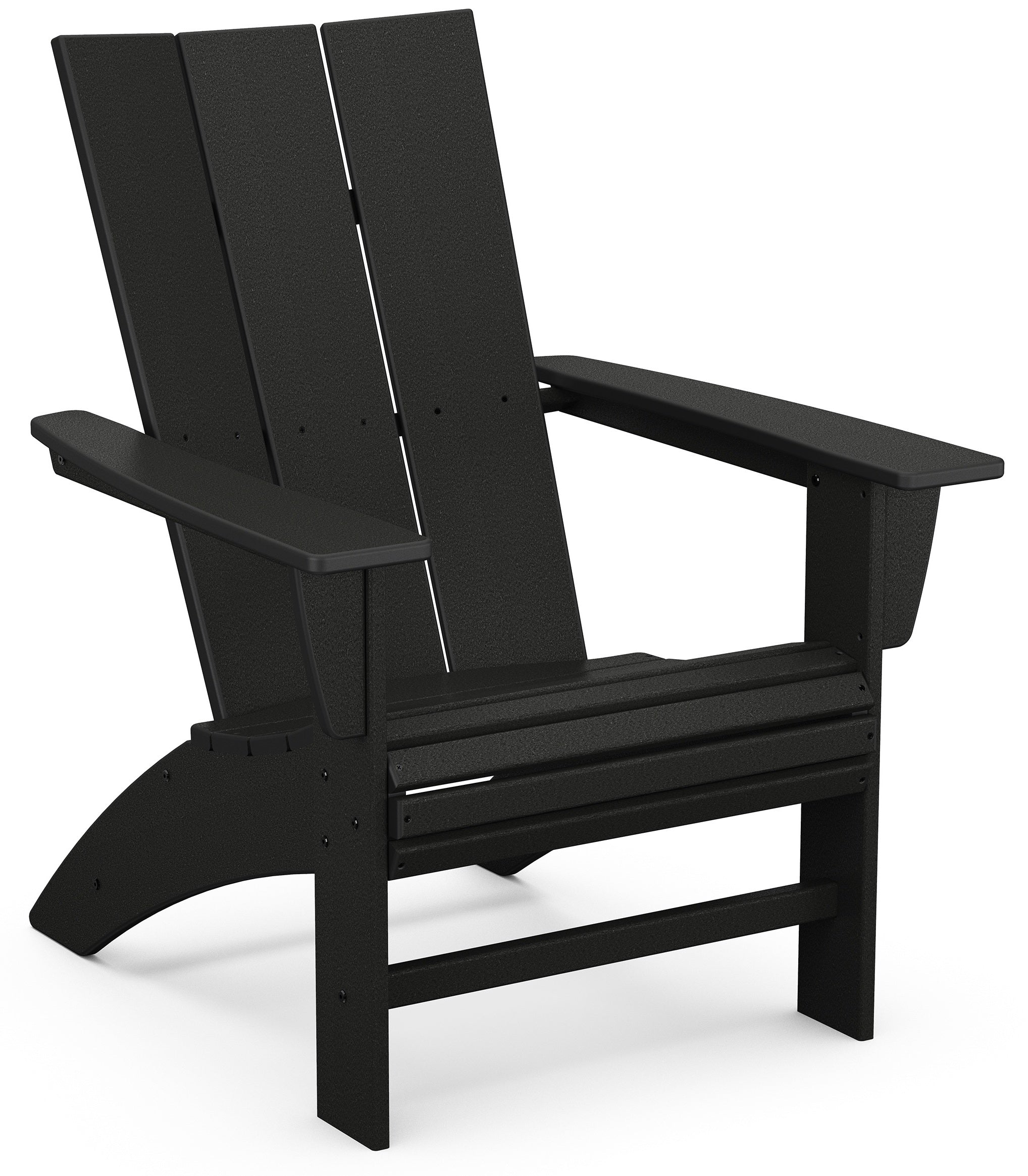 MODERN CURVEBACK ADIRONDACK CHAIR, BLACK