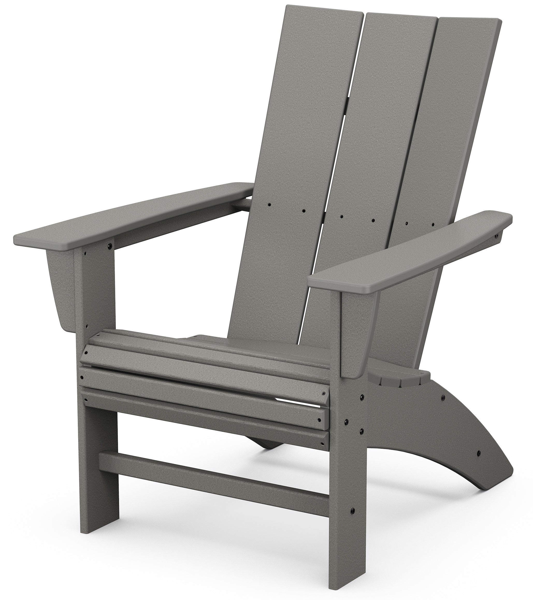 MODERN CURVEBACK ADIRONDACK CHAIR, SLATE GREY