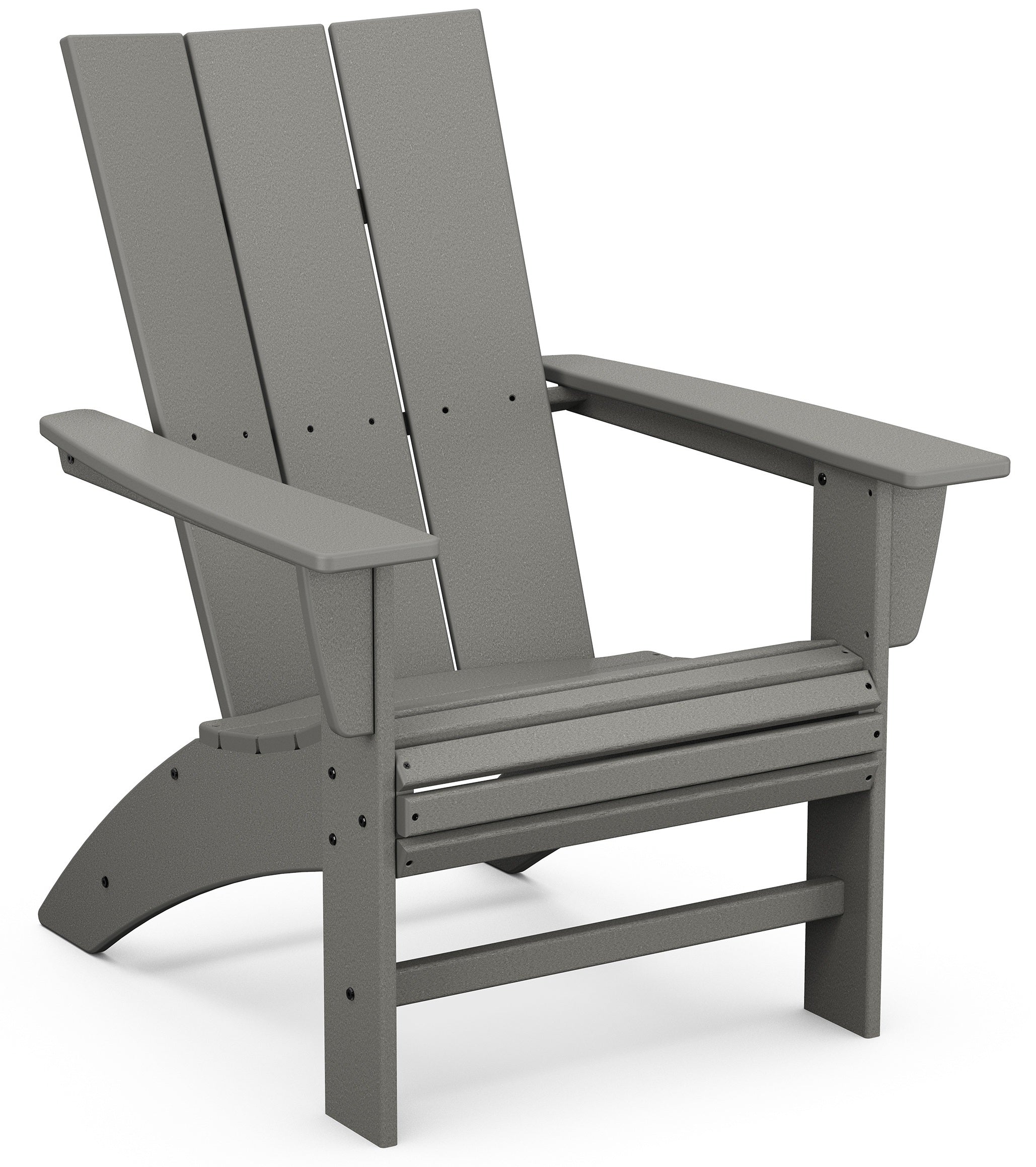 MODERN CURVEBACK ADIRONDACK CHAIR, SLATE GREY