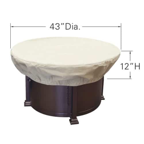 FIRE PIT/COFFEE TABLE PROTECTIVE COVER - 42" ROUND