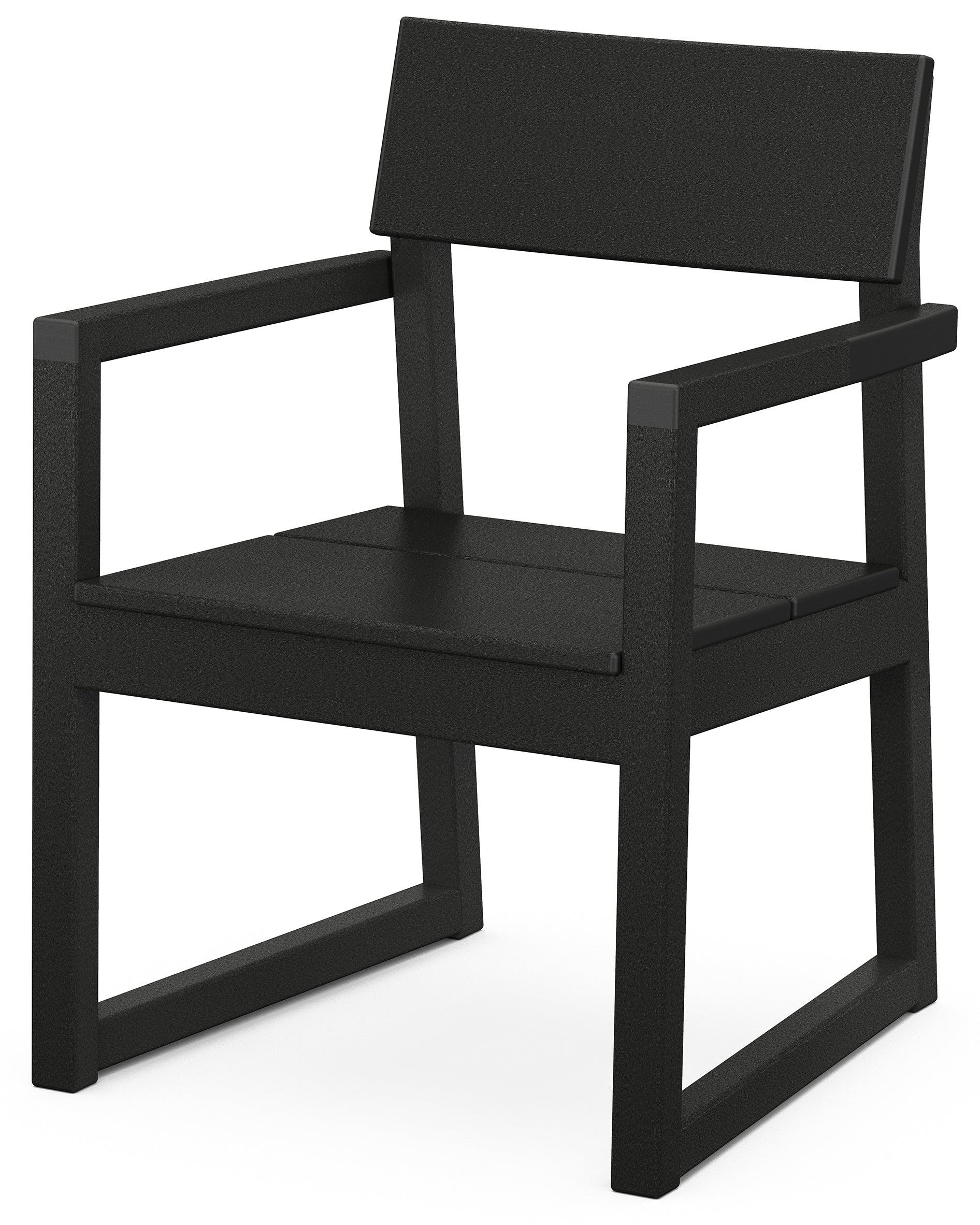 EDGE DINING ARM CHAIR, BLACK