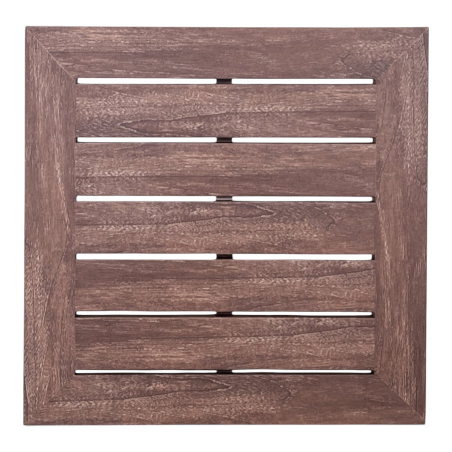 EDGE SQUARE SIDE TABLE, RUSTIC TEAK
