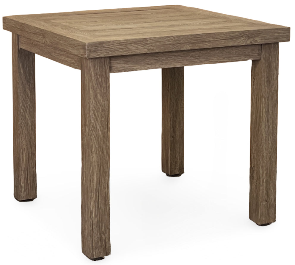 EDGE SQUARE SIDE TABLE, SALVAGED LUMBER