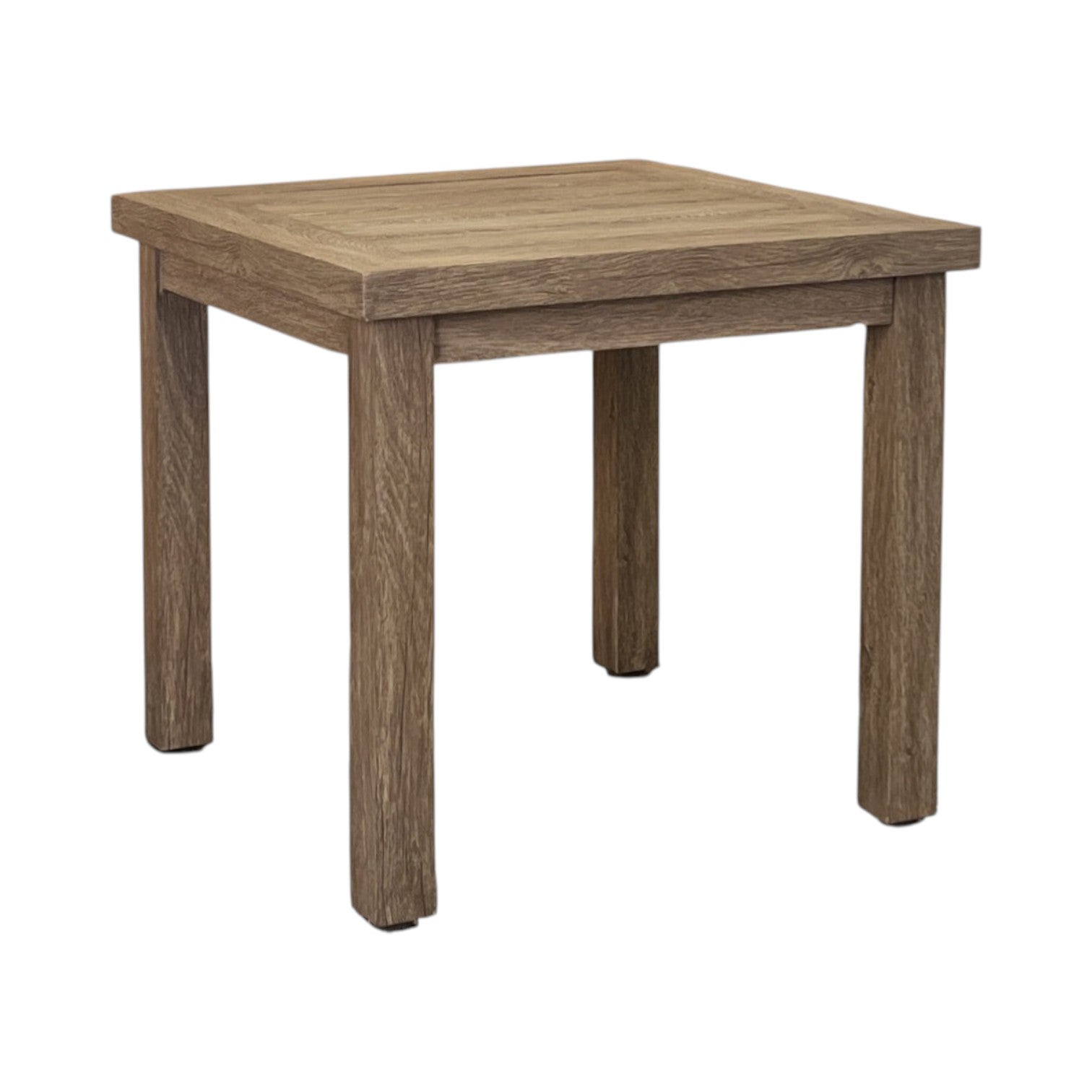 EDGE SQUARE SIDE TABLE, SALVAGED LUMBER