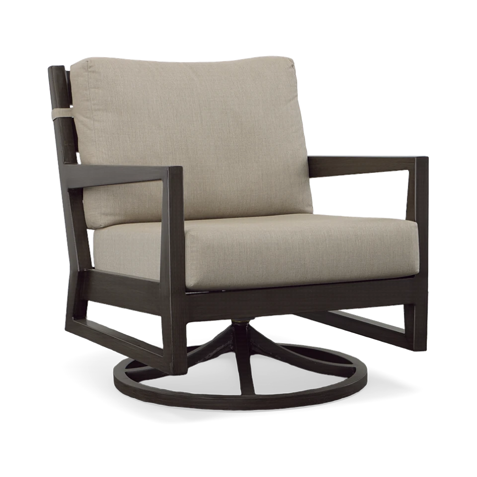 LUCIA SWIVEL LOUNGE CHAIR, ASH GREY