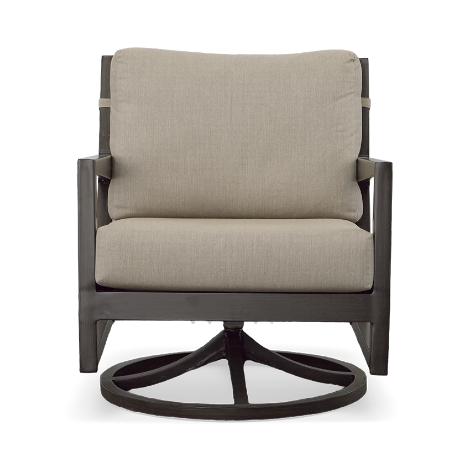 LUCIA SWIVEL LOUNGE CHAIR, ASH GREY