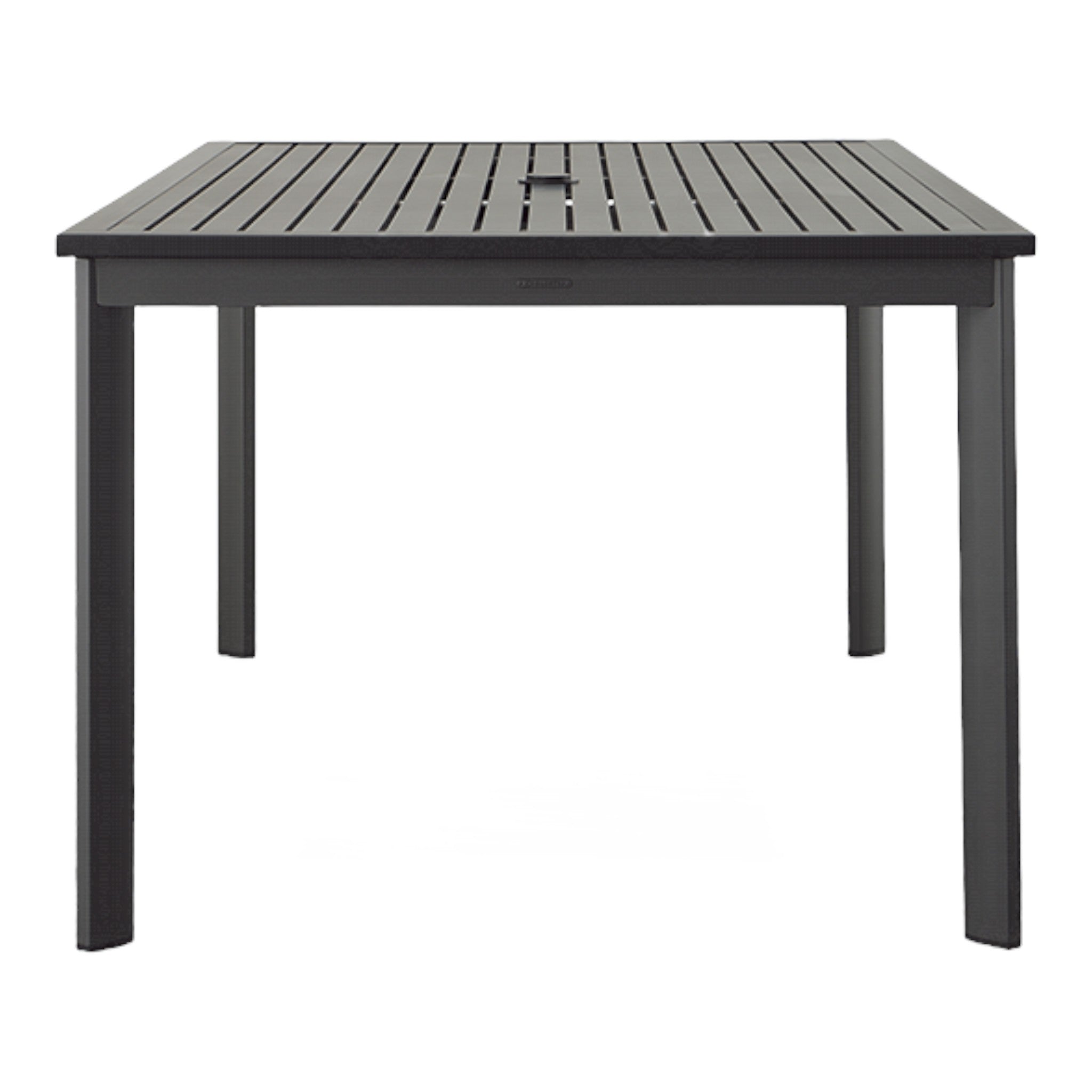 METZ 63" DINING TABLE, ALUMINUM TOP