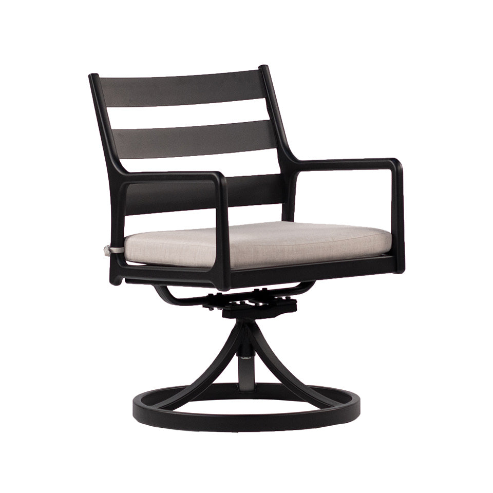 CEDAR CAST DINING SWIVEL ROCKER, RAVEN