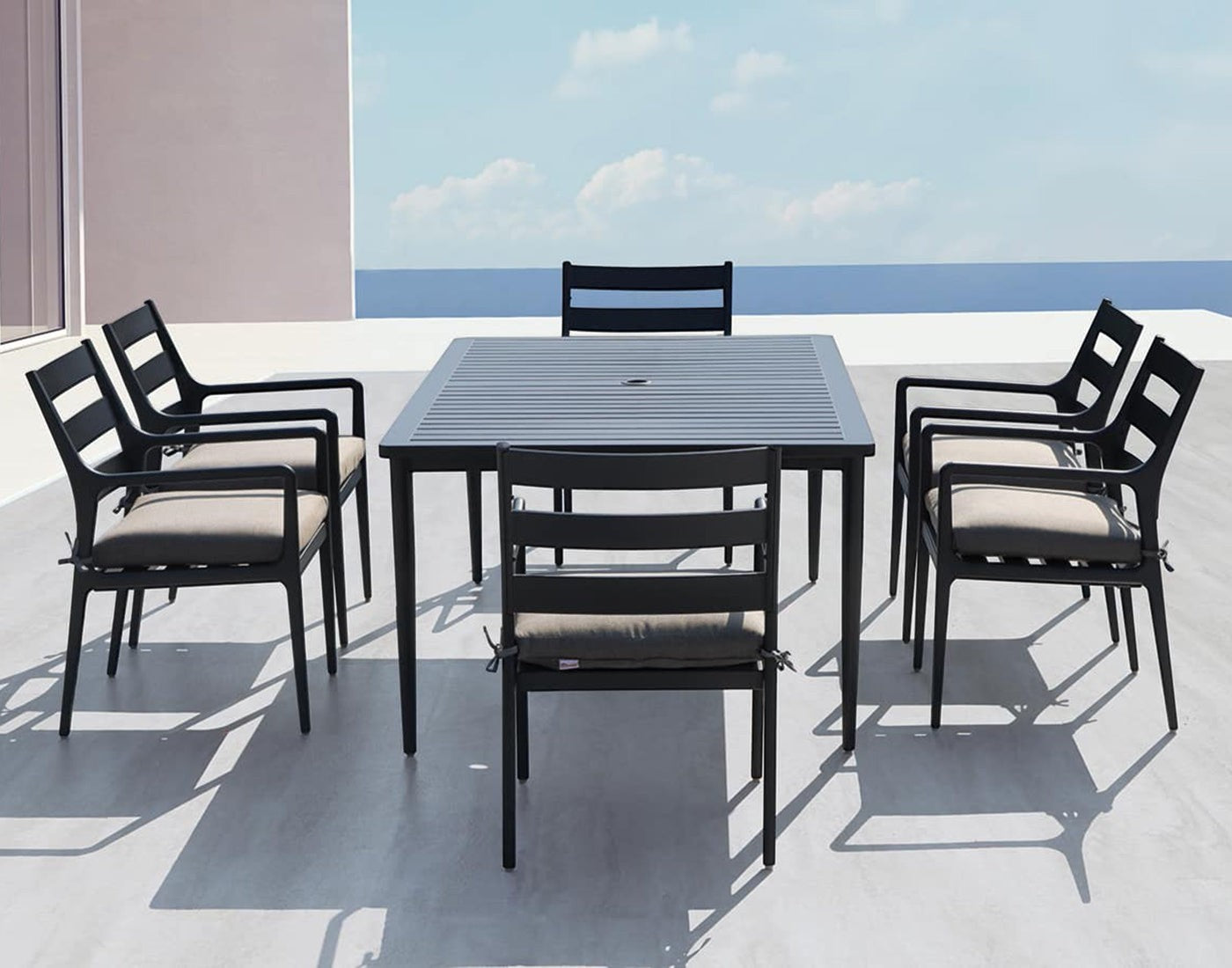 CARLISLE RECTANGULAR EXTENSION TABLE, RAVEN