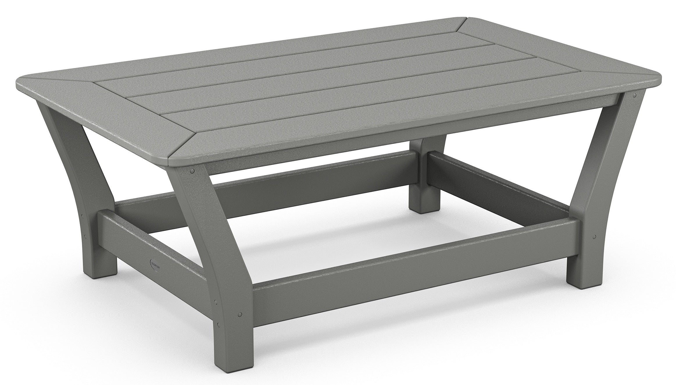 HARBOUR SLAT COFFEE TABLE, SLATE GREY