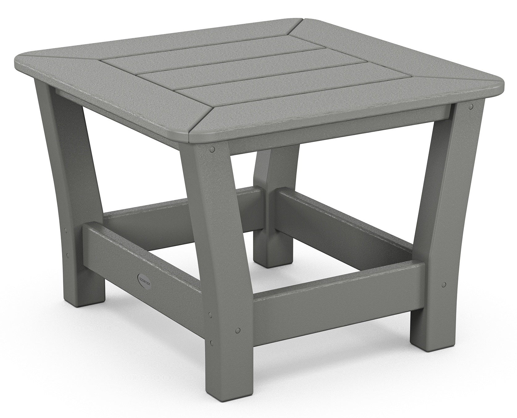HARBOUR SLAT SIDE TABLE, SLATE GREY