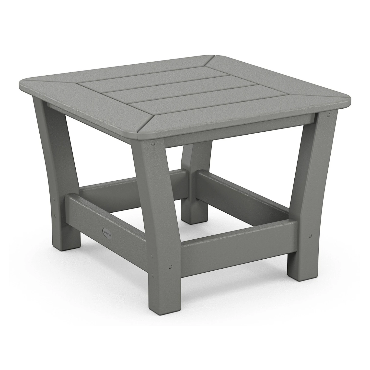 HARBOUR SLAT SIDE TABLE, SLATE GREY