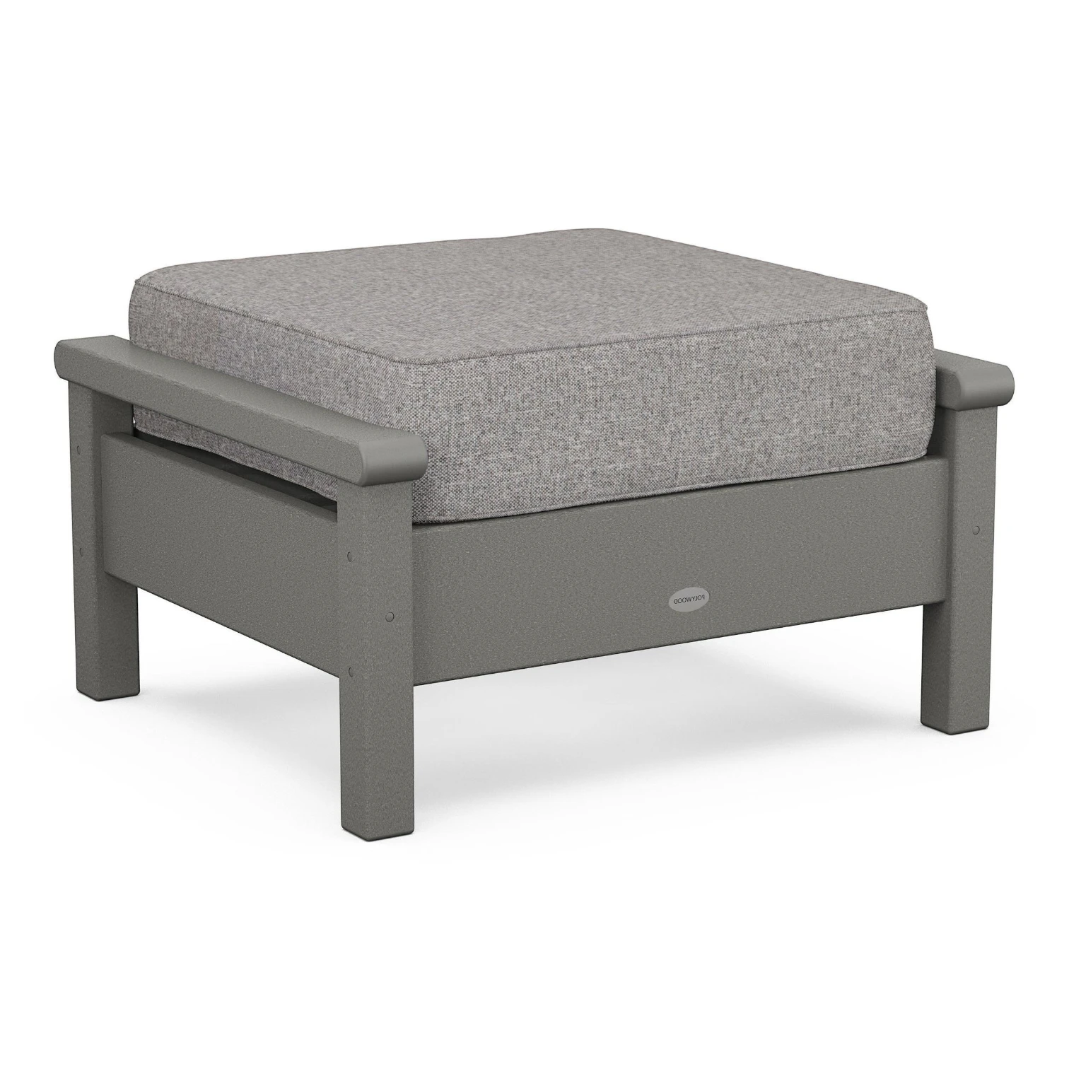 HARBOUR OTTOMAN, SLATE GREY