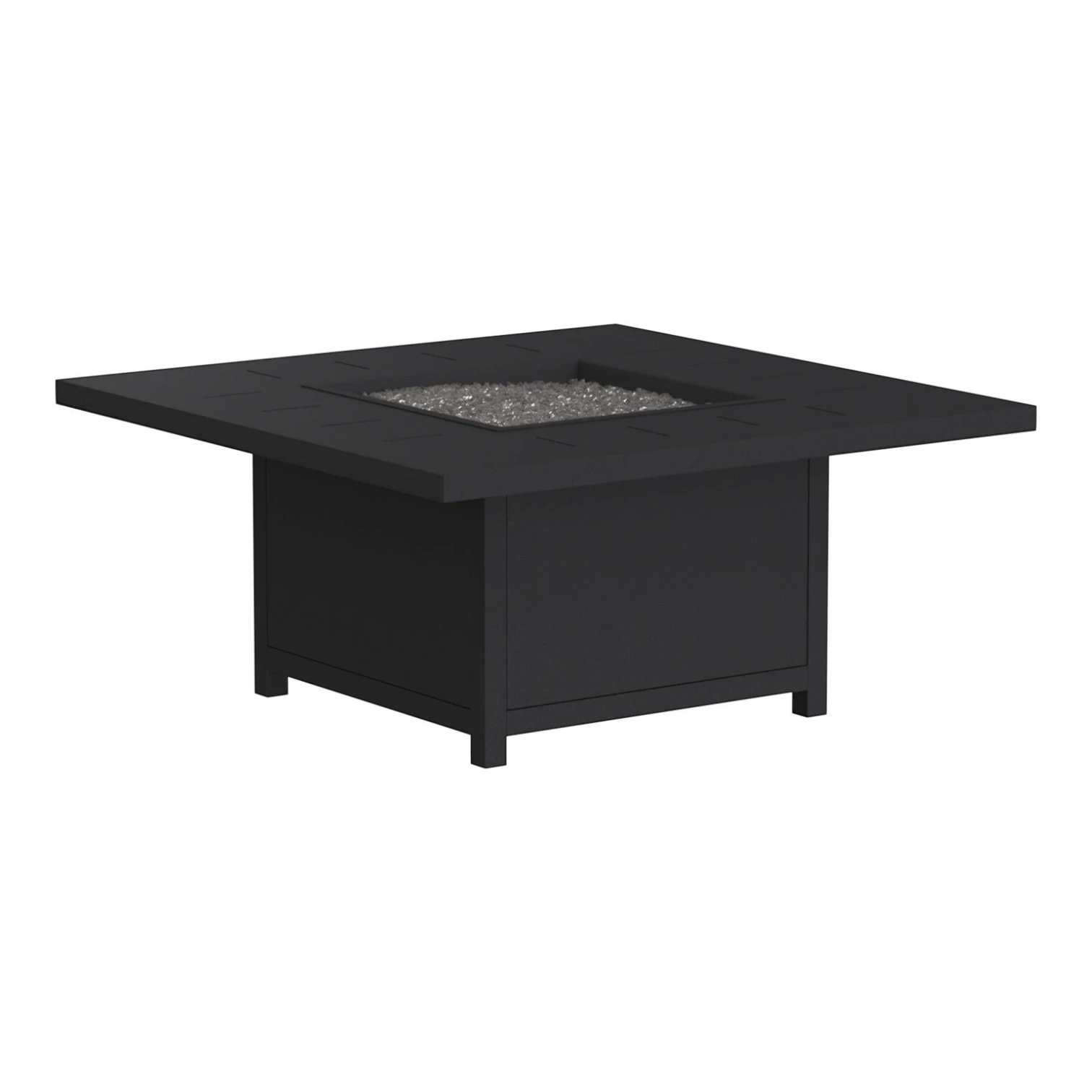 HAVEN 42" SQUARE OCCASIONAL HEIGHT FIRE TABLE, GRAPHITE