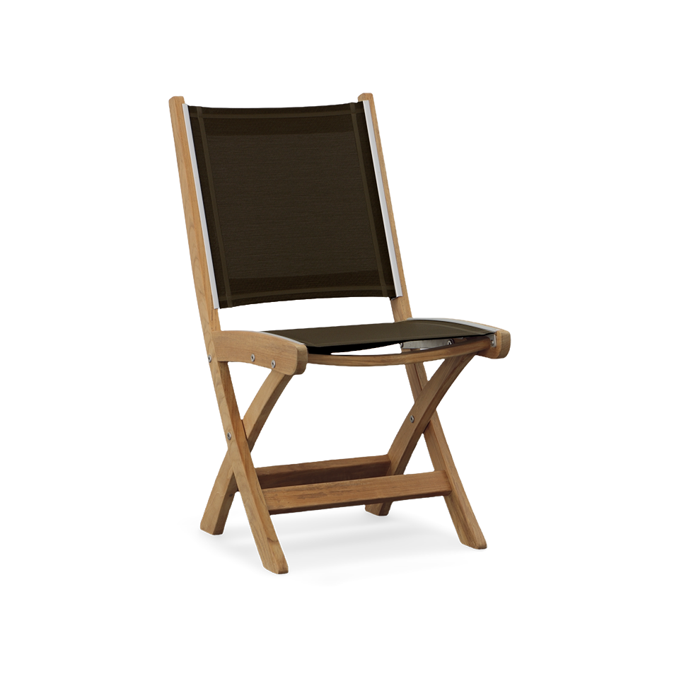 ST. TROPEZ FOLDING SIDE CHAIR, BLACK