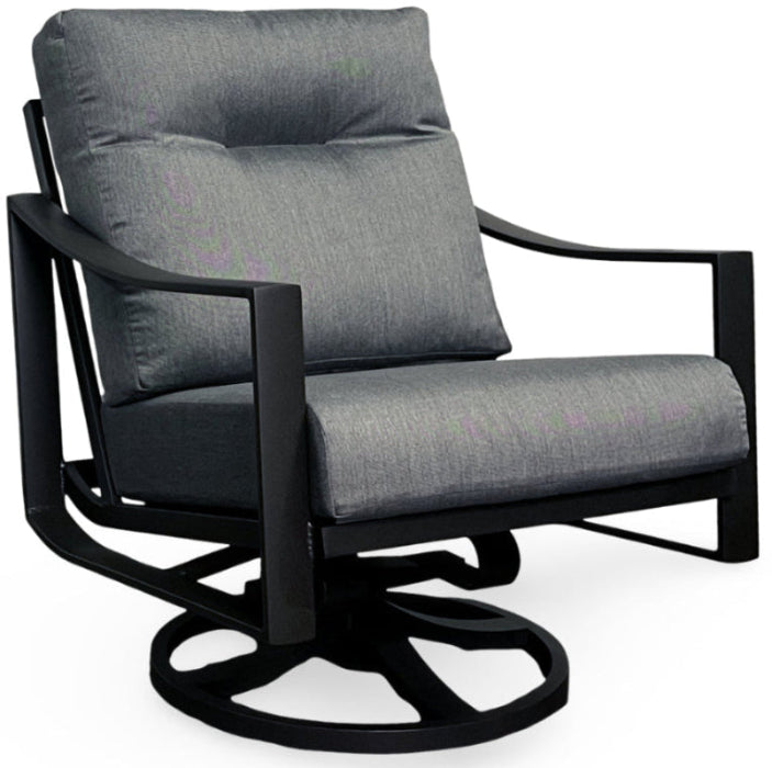 KENZO CUSHION SWIVEL LOUNGE CHAIR, PANAMA GRAPHITE