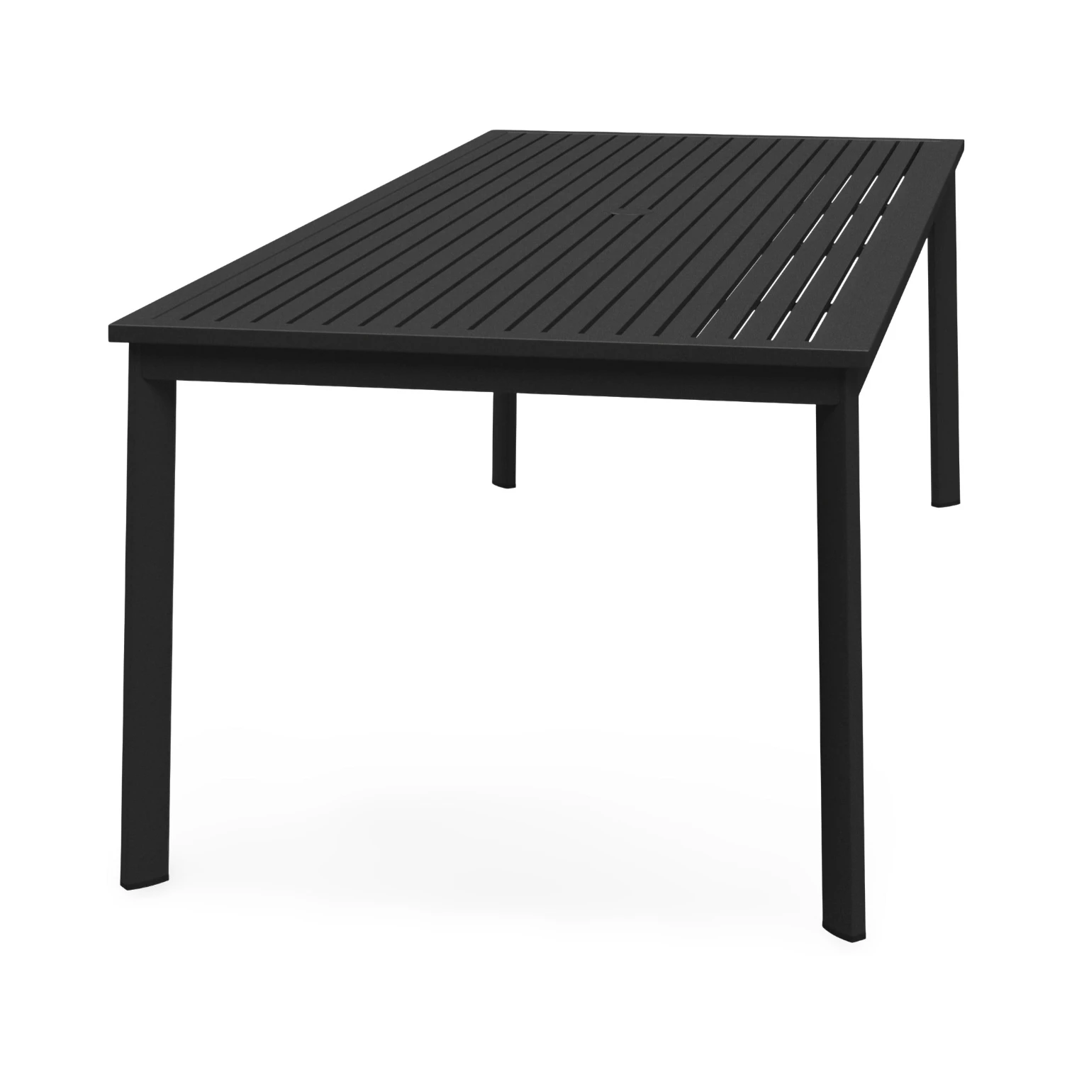 METZ 86.5" DINING TABLE, ALUMINUM TOP