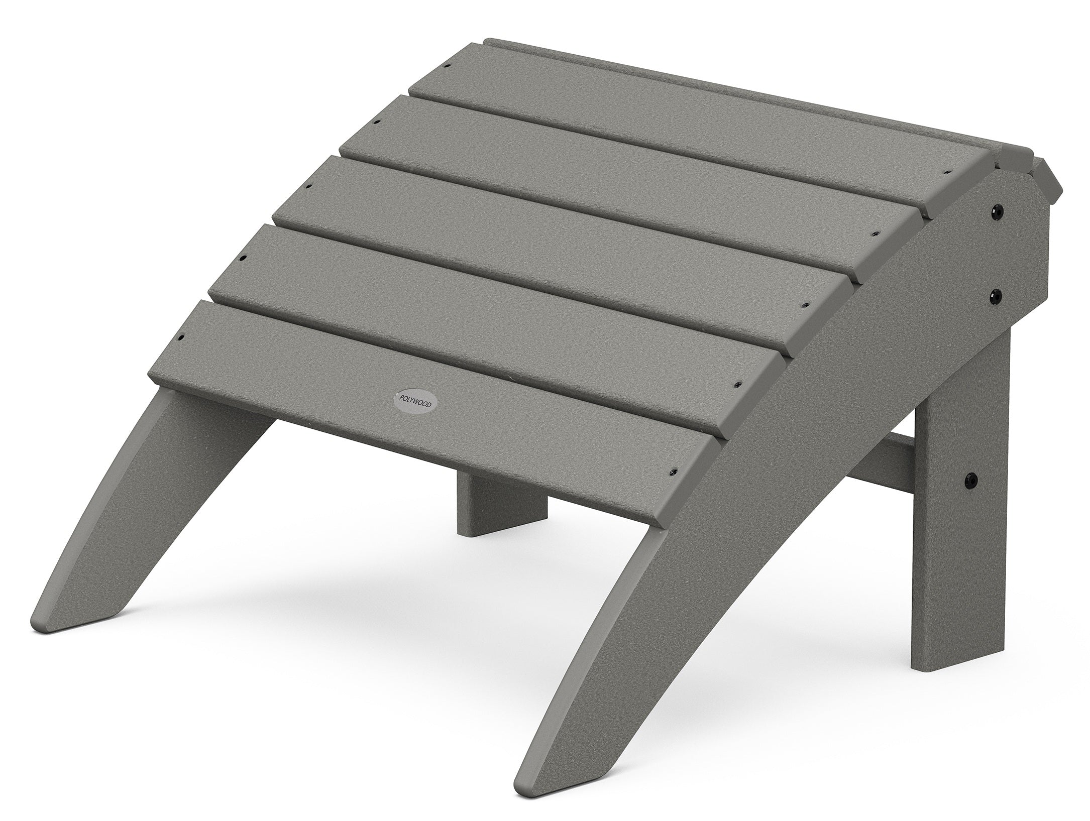 VINEYARD CURVEBACK ADIRONDACK OTTOMAN, SLATE GREY
