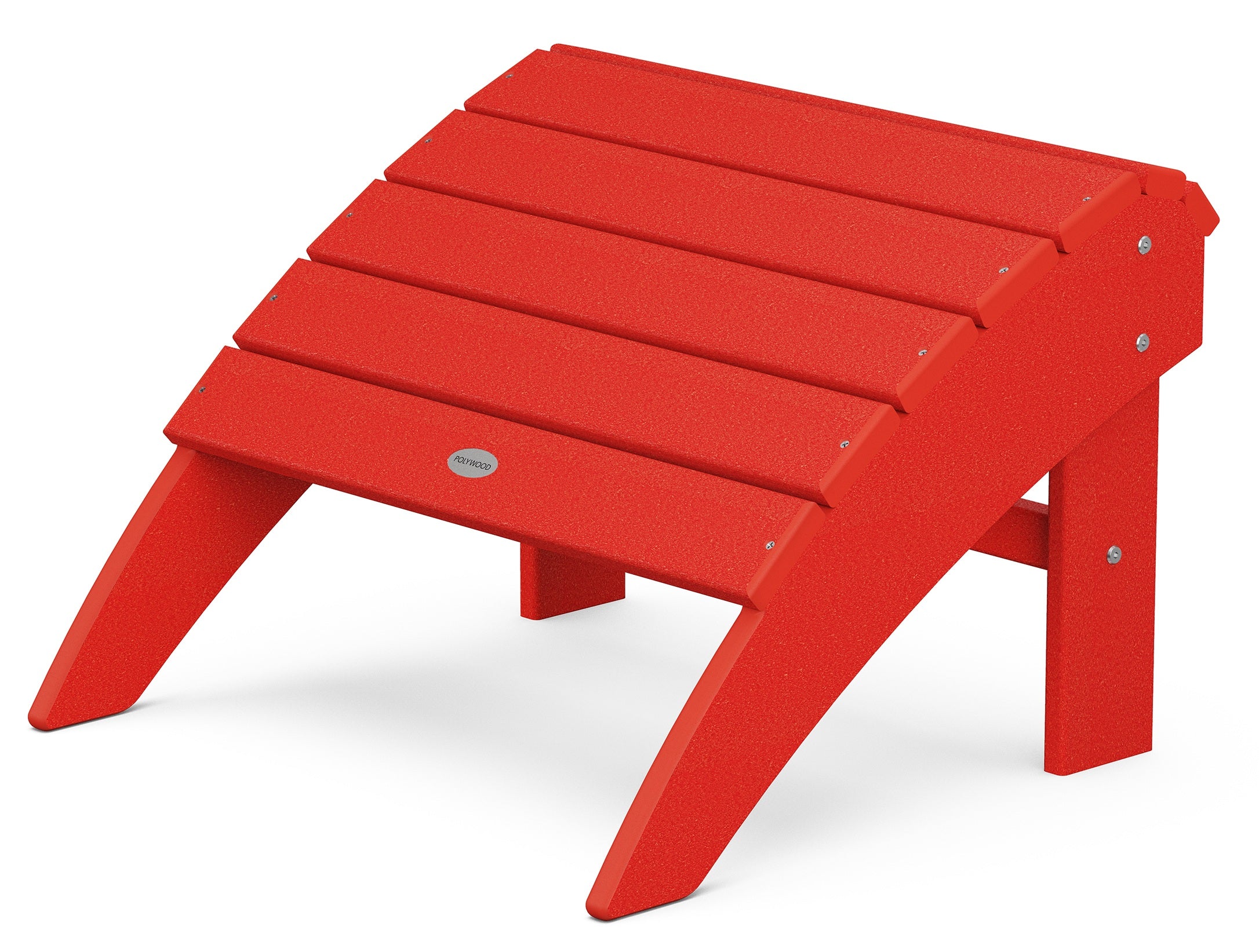 VINEYARD CURVEBACK ADIRONDACK OTTOMAN, SUNSET RED