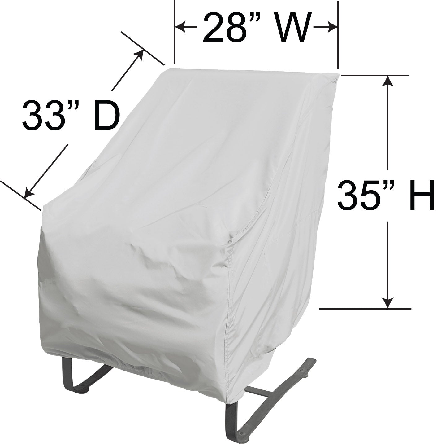 DINING CHAIR PROTECTIVE COVER - 28" W x 33" D