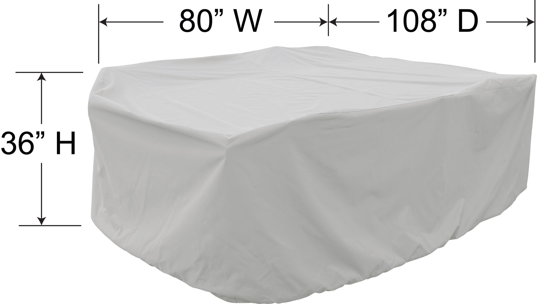 DINING GROUP PROTECTIVE COVER - MEDIUM OBLONG (80" W x 108" D)