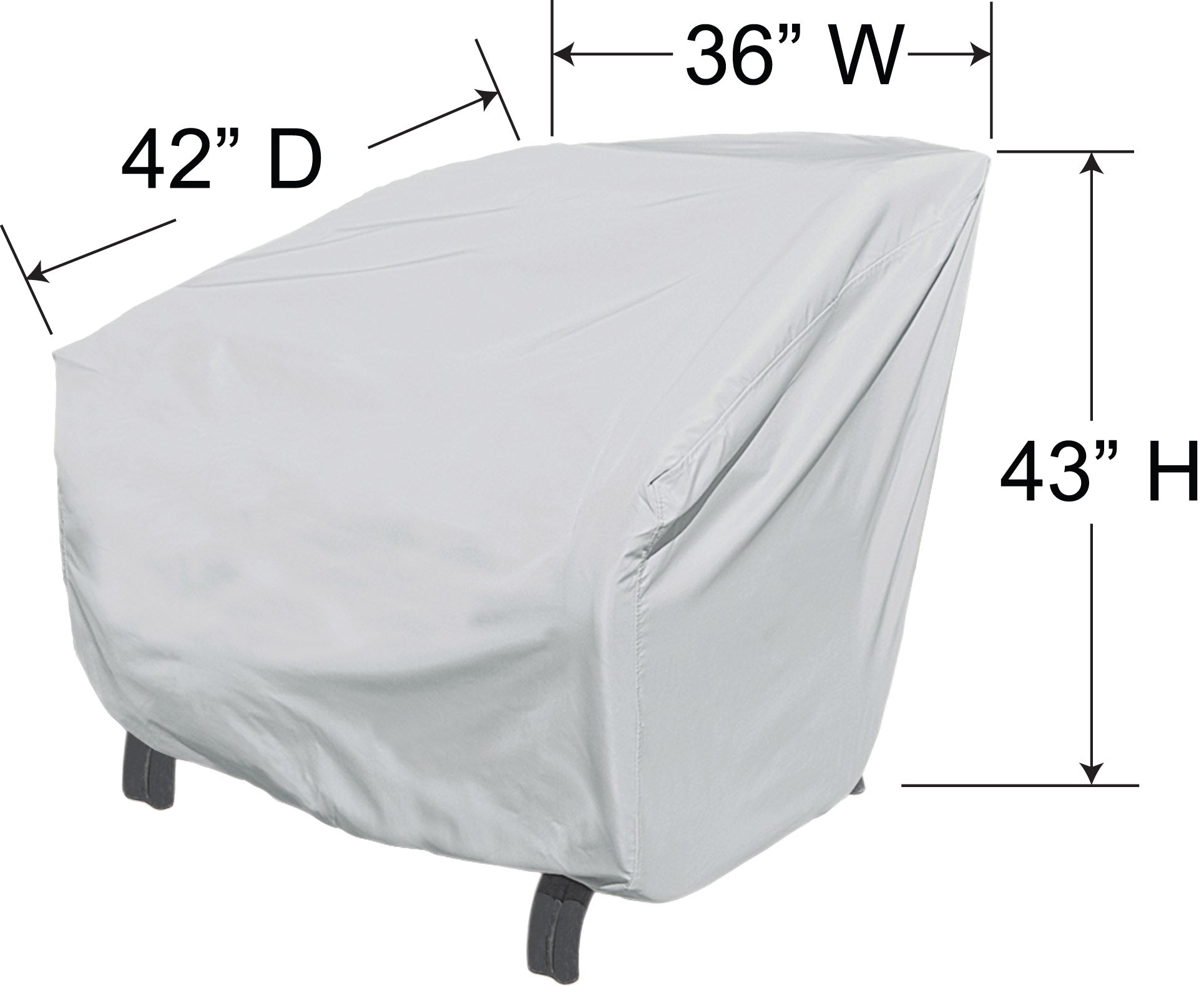 LOUNGE CHAIR PROTECTIVE COVER - XLARGE (43" W x 42" D)