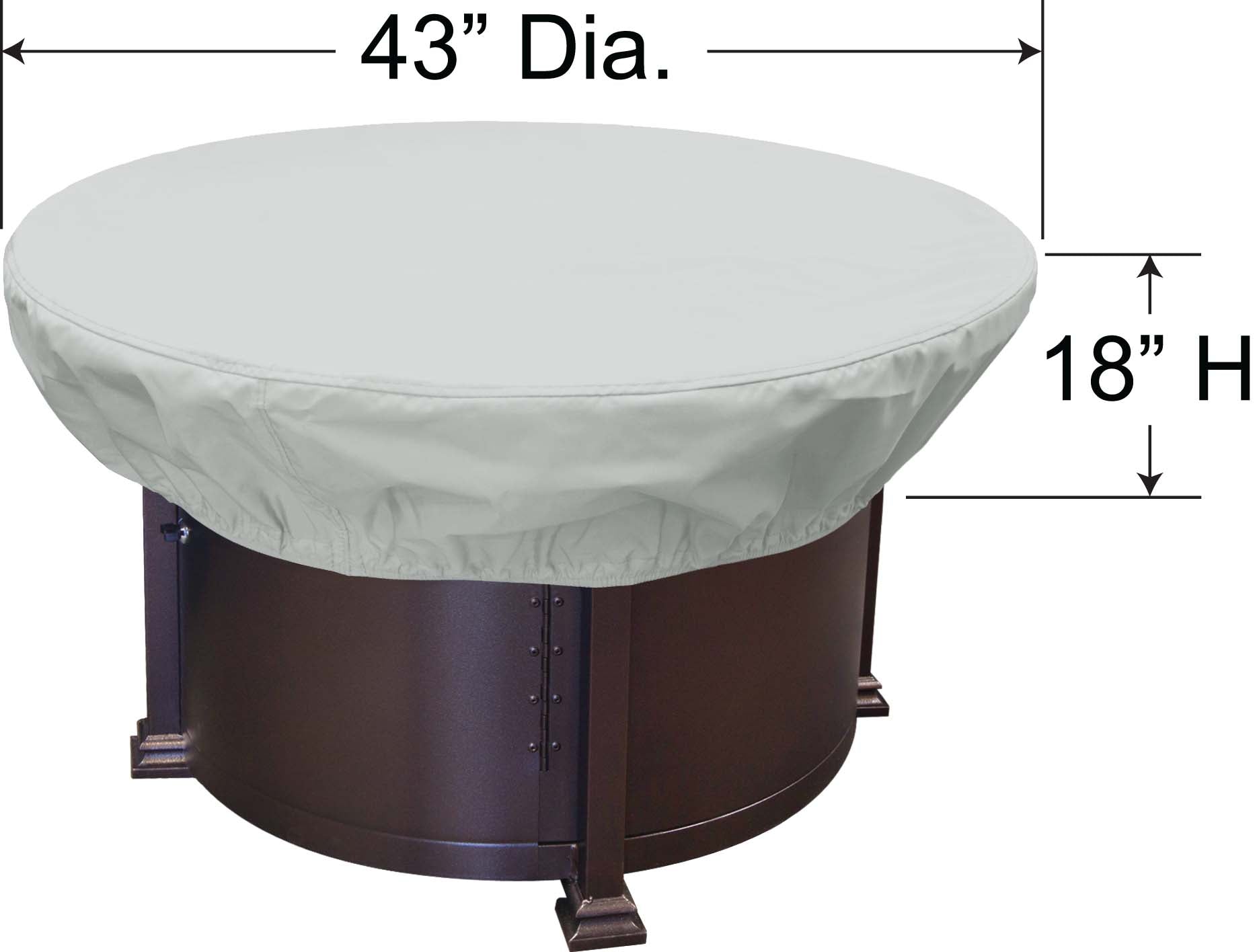 FIRE PIT/COFFEE TABLE PROTECTIVE COVER - 42" ROUND
