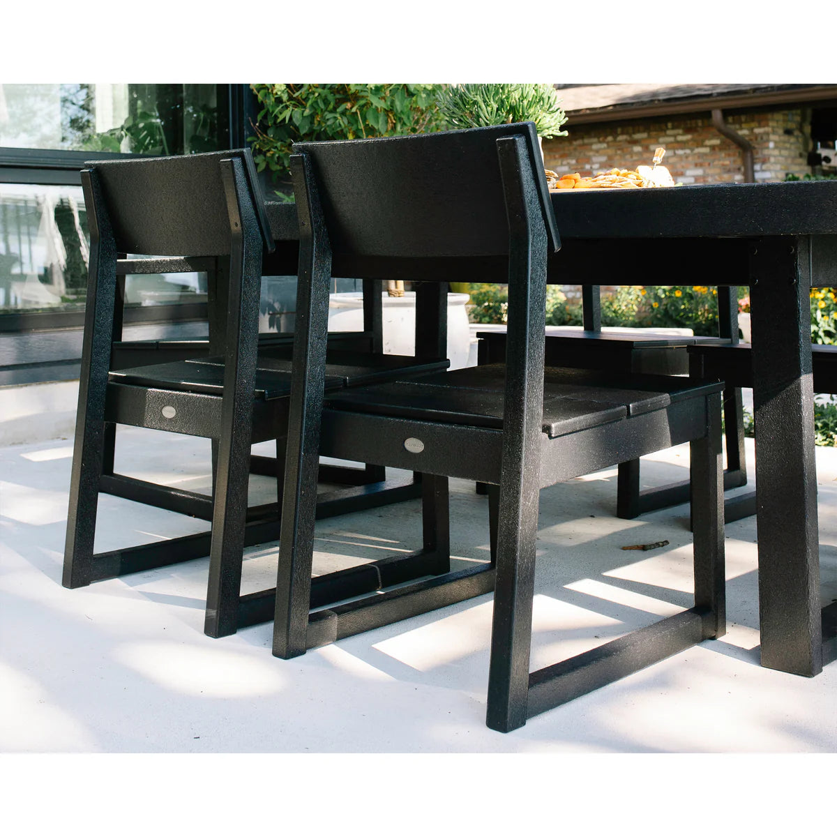 EDGE 7-PC DINING SET, BLACK