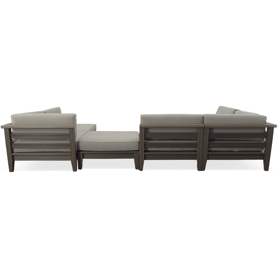 CAMBRIDGE 6 PC SECTIONAL, HEATHERED SMOKE