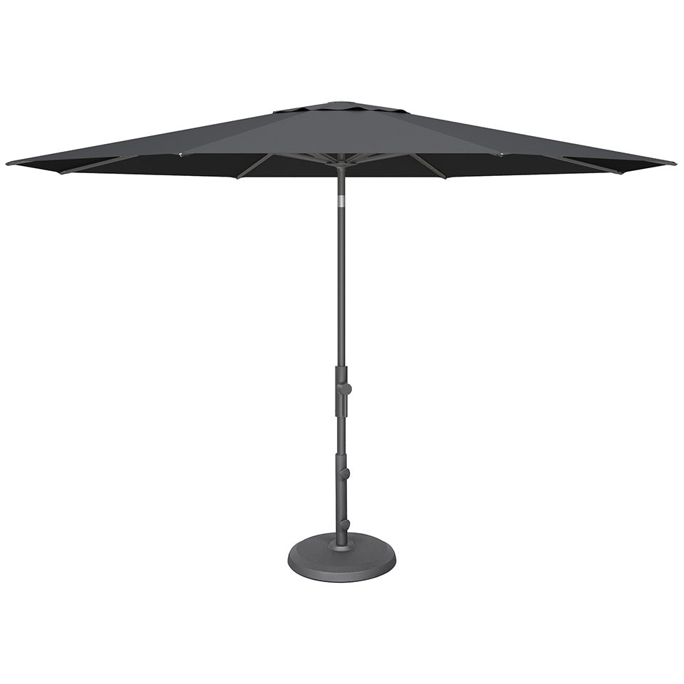 11' Twist Market Umbrella, Canvas Coal