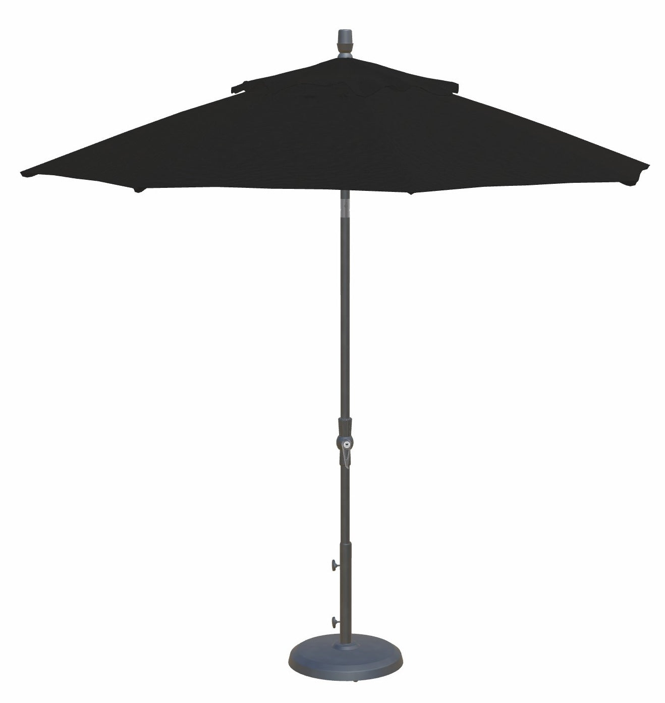 9' MARKET UMBRELLA, CANVAS COAL (ANTHRACITE FRAME)
