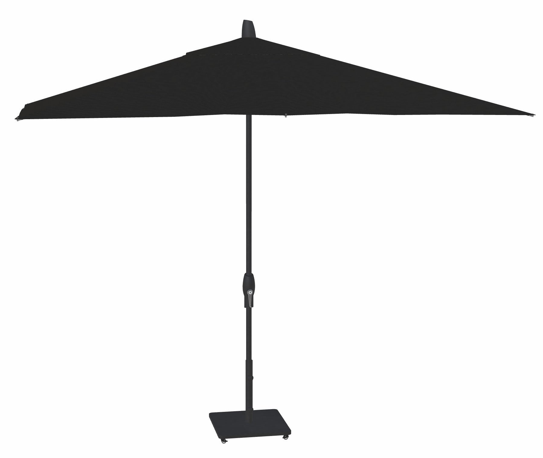 8' x 10' RECTANGLE MARKET UMBRELLA, CANVAS COAL