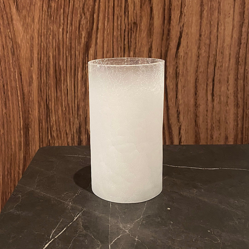 CRACKLE GLASS CYLINDER