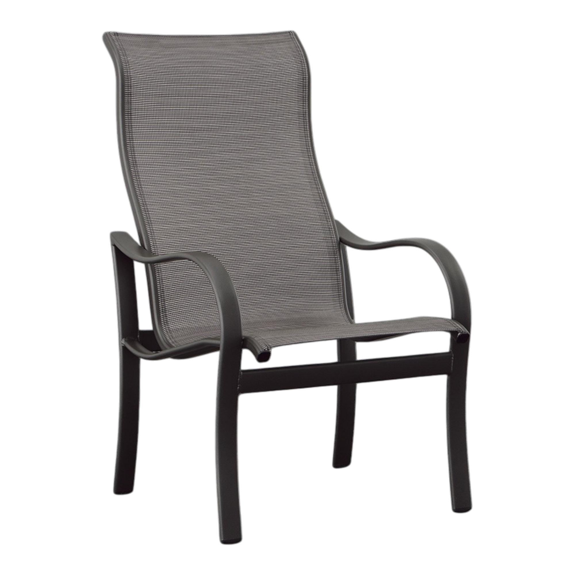 SHORELINE SLING HIGH BACK DINING CHAIR, GRAPHITE