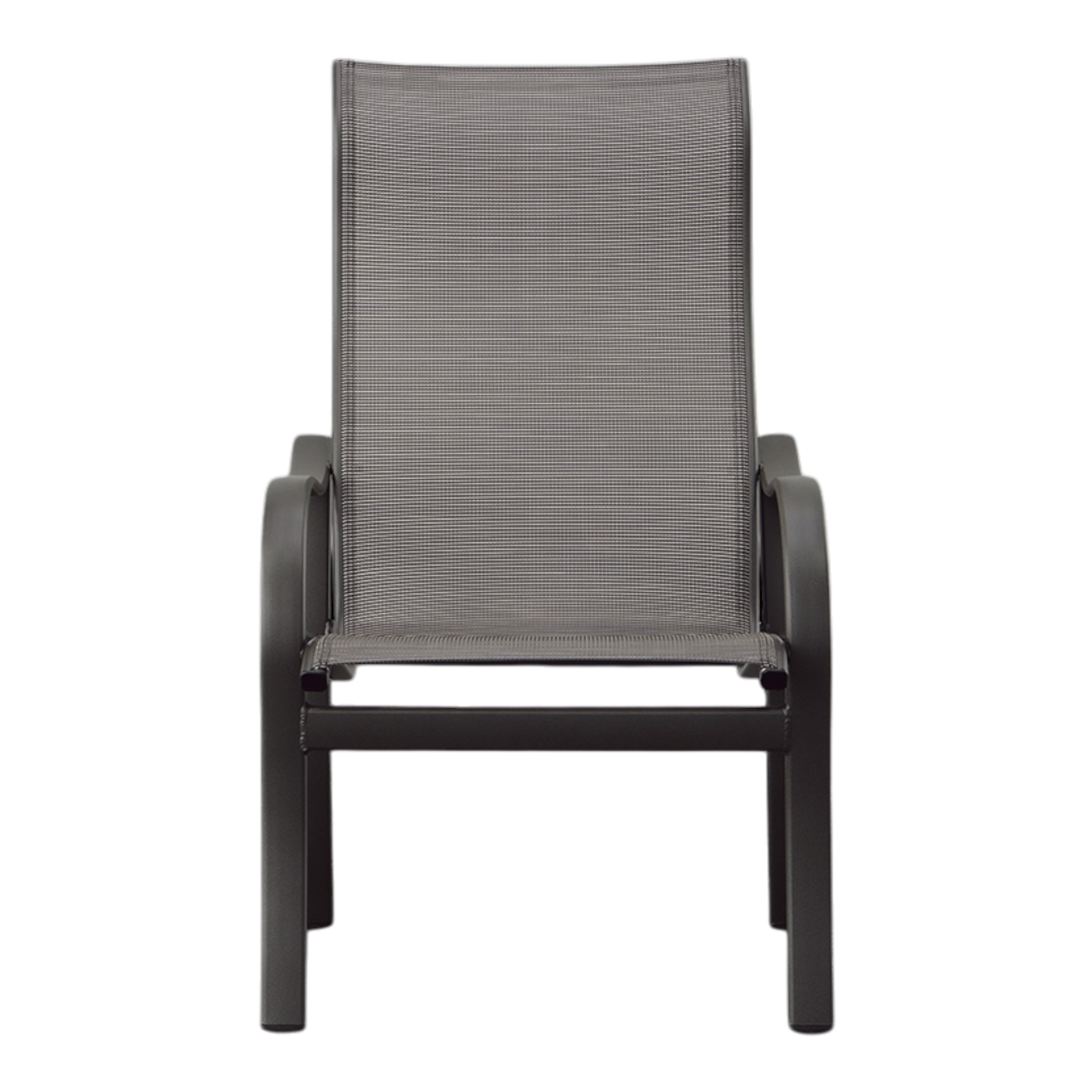 SHORELINE SLING HIGH BACK DINING CHAIR, GRAPHITE