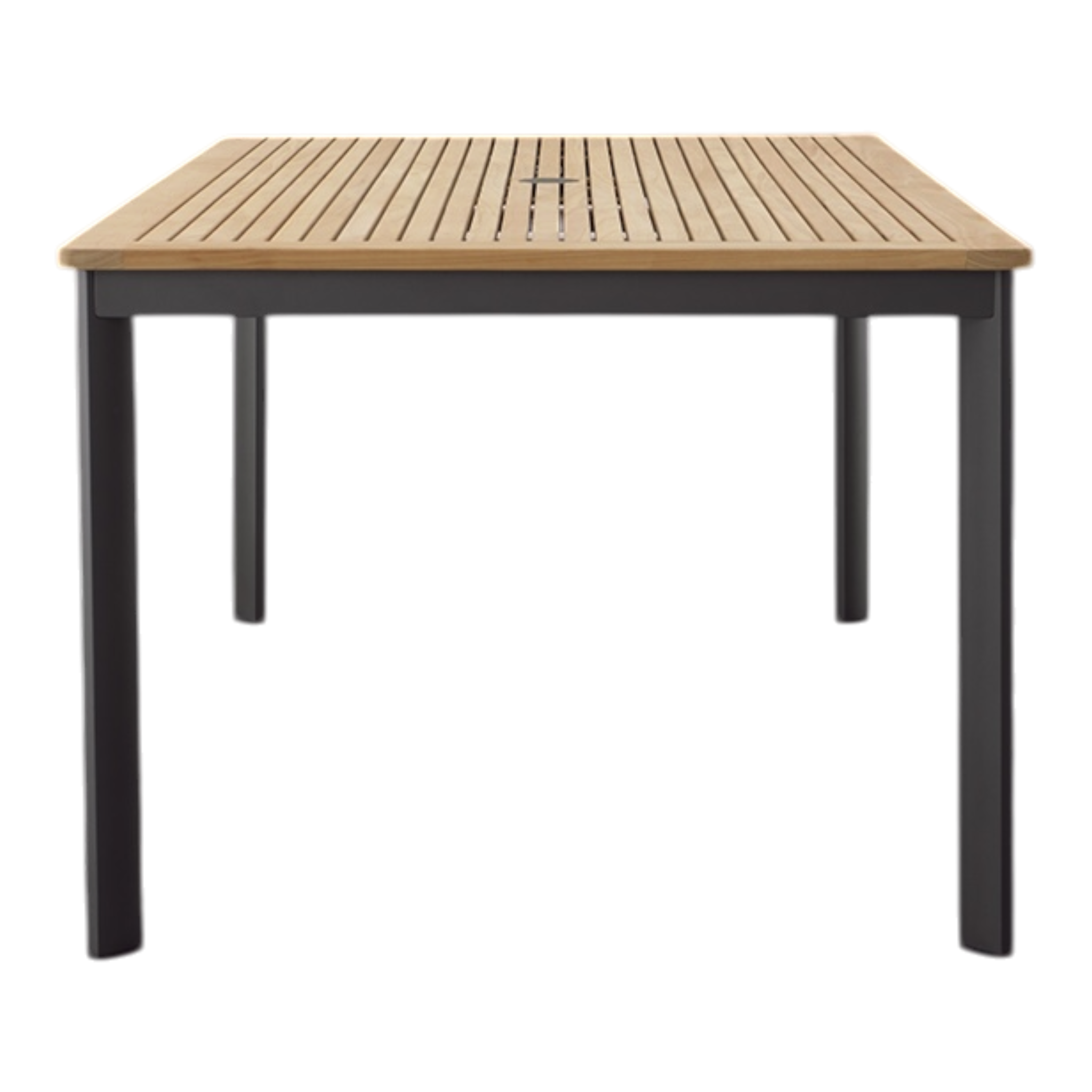 METZ 63" DINING TABLE, TEAK TOP