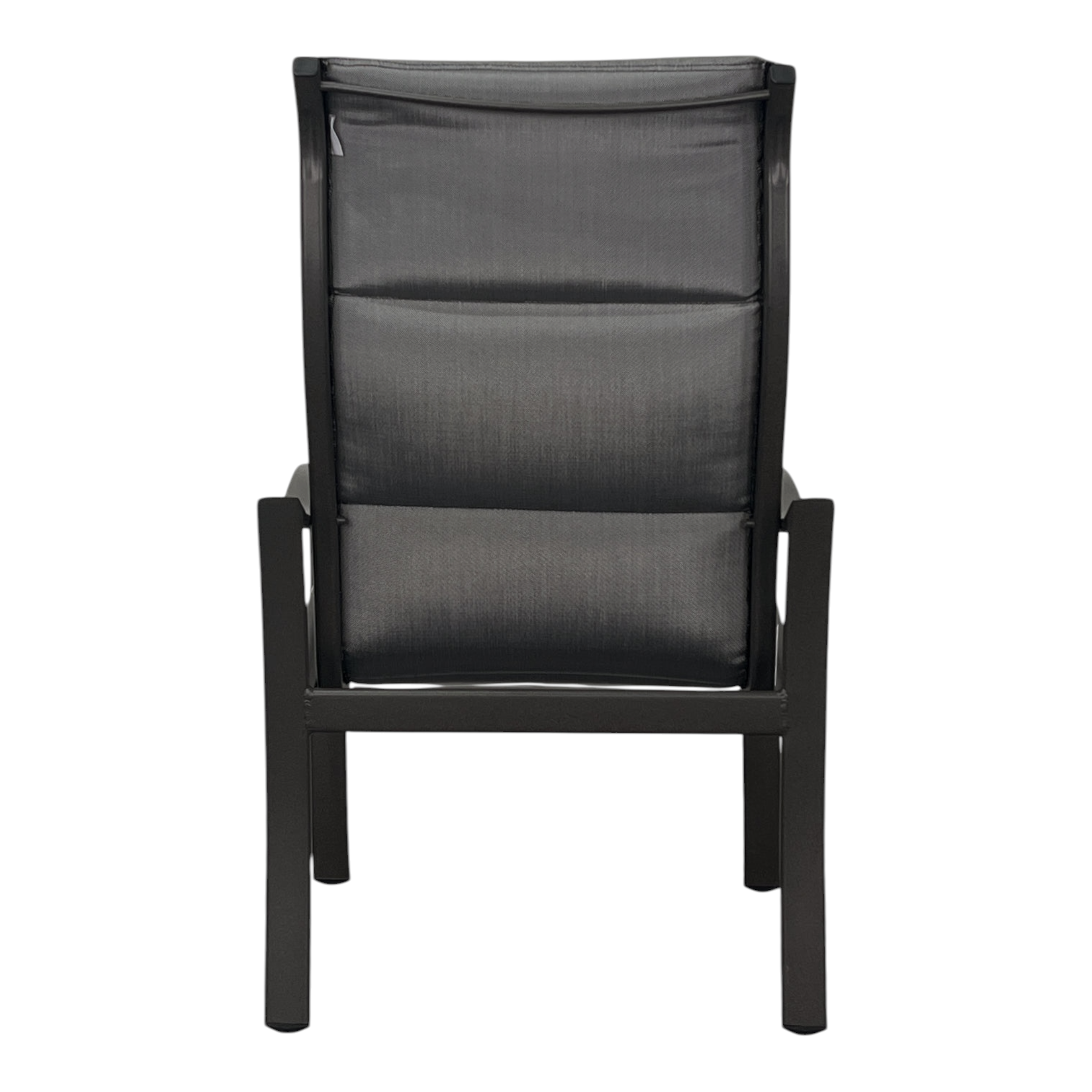 SHORELINE PADDED SLING HIGH BACK DINING CHAIR, PAN. GRAPHITE