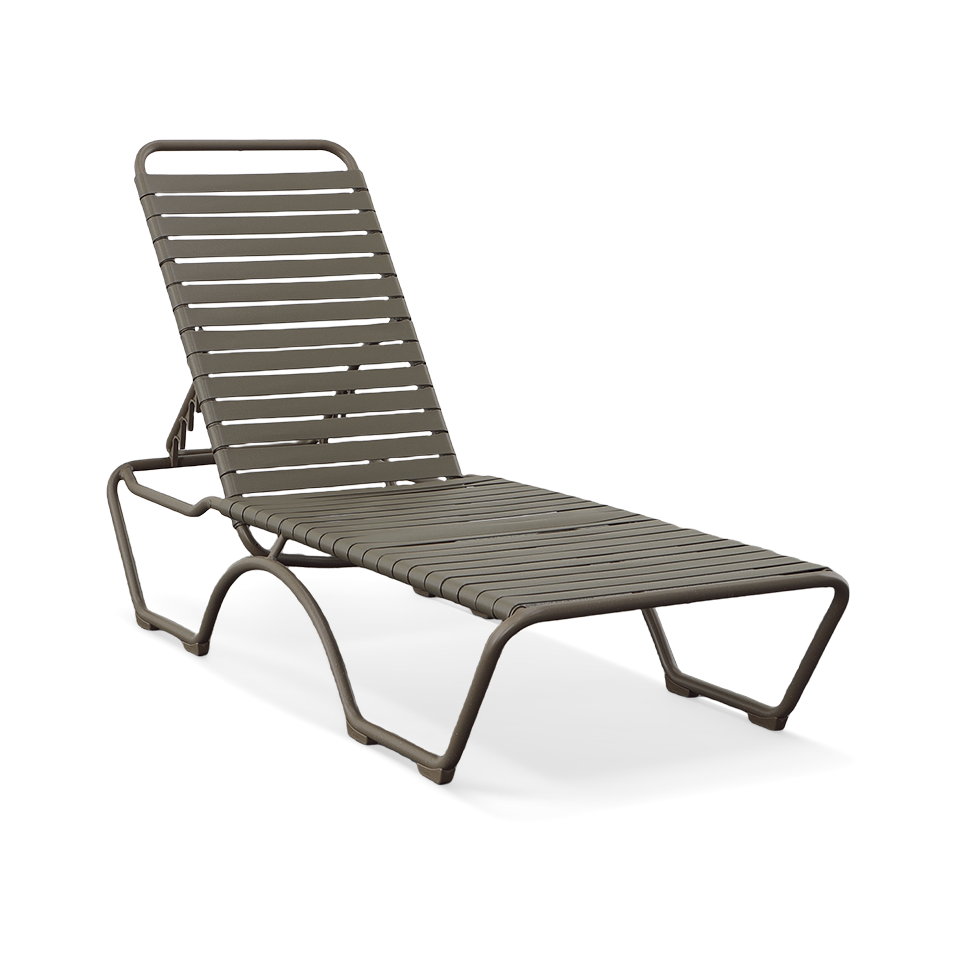 KAHANA STRAP CHAISE LOUNGE, MOCHA