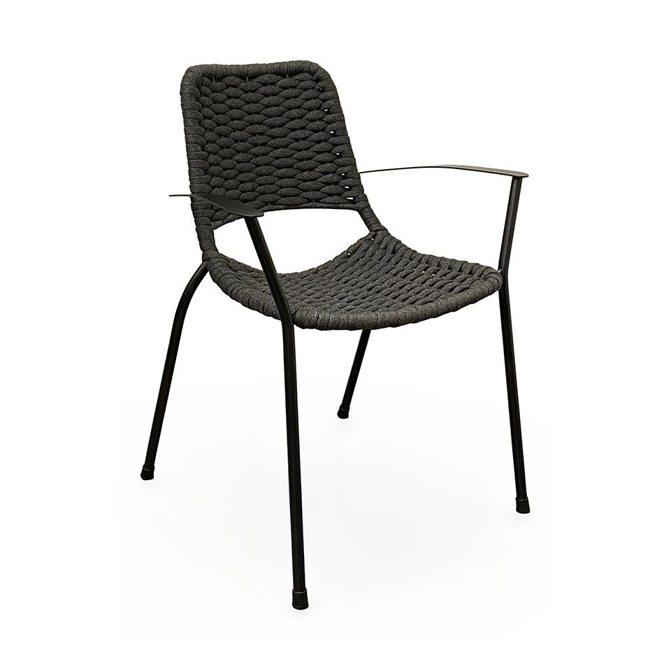 METRO STACKING ARM CHAIR, ROPE