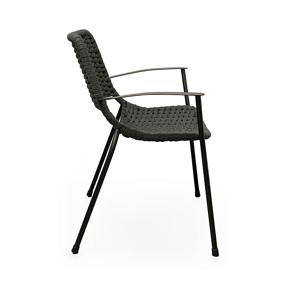 METRO STACKING ARM CHAIR, ROPE