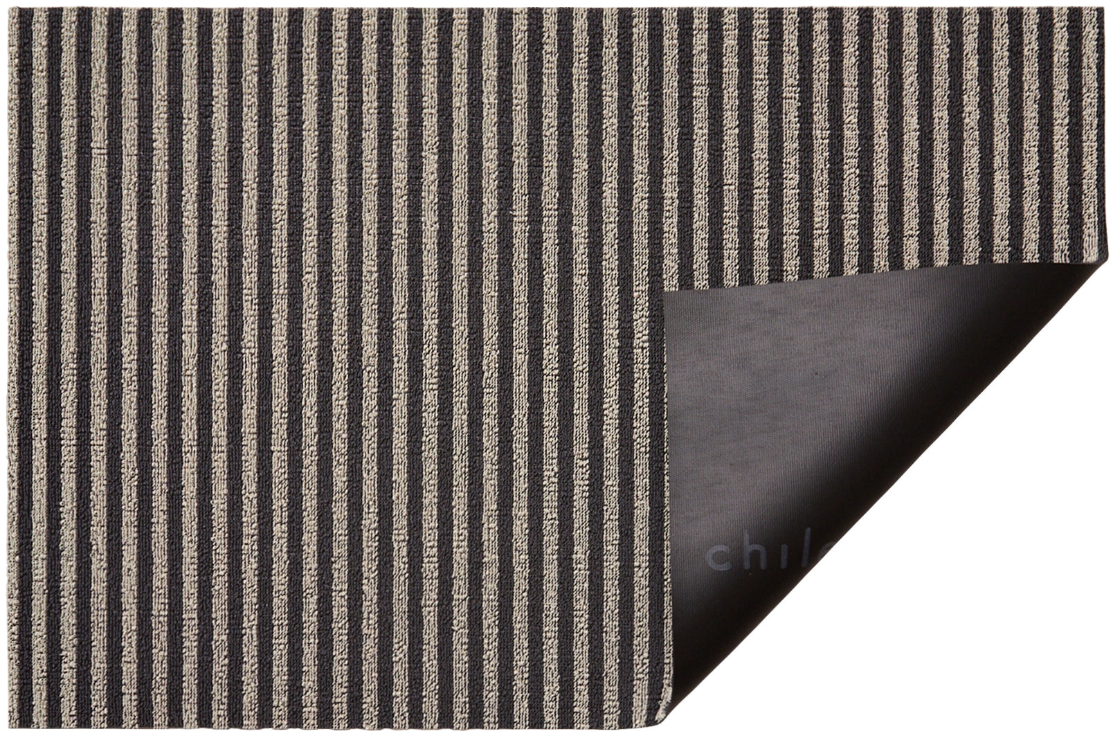 BRETON STRIPE SHAG UTILITY MAT, GRAVEL