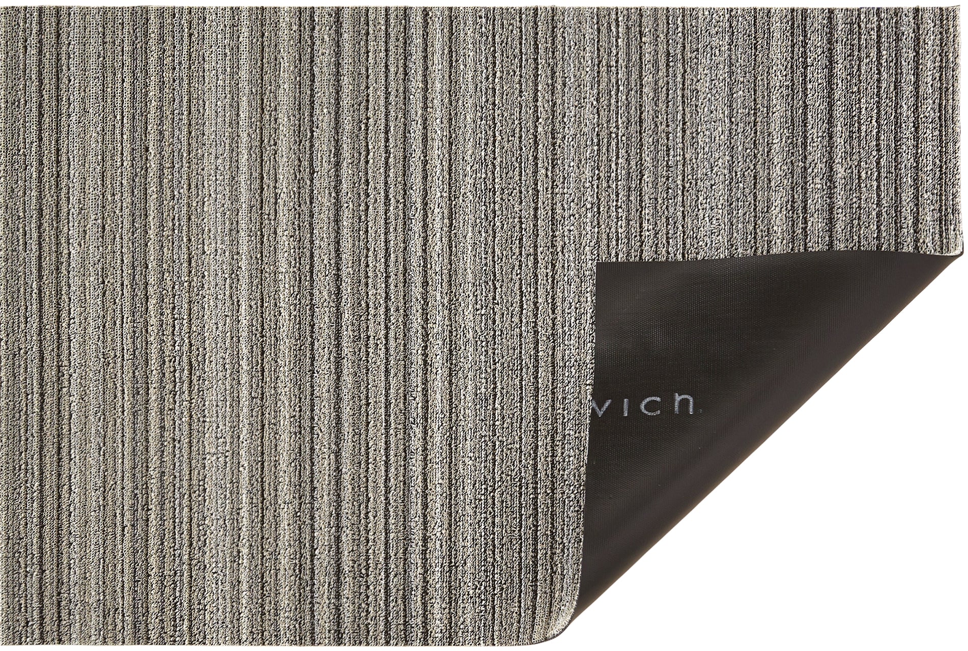 SKINNY STRIPE SHAG UTILITY MAT, BIRCH