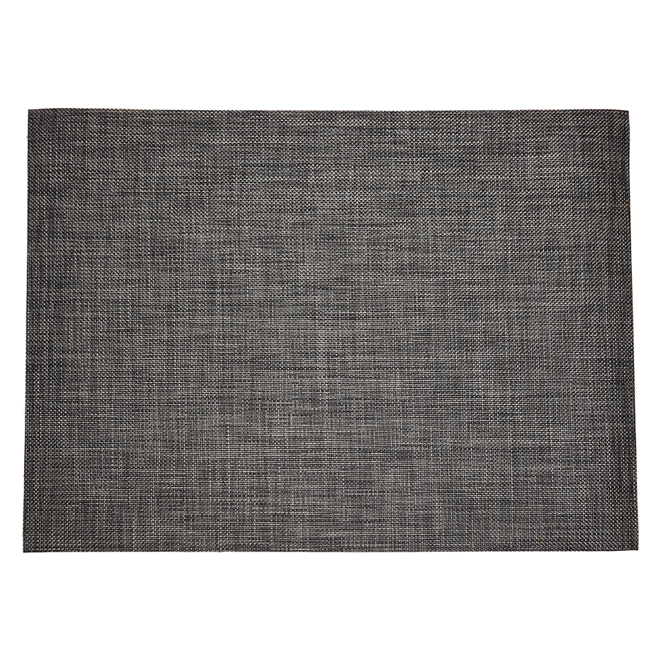 BASKETWEAVE 8' x 10' RUG, CARBON