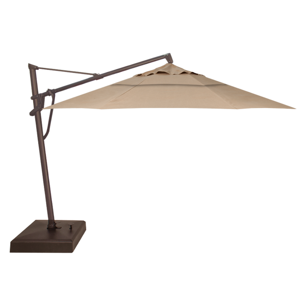 Treasure Garden AKZ PLUS 11' Cantilever Umbrella with Bronze Frame and Sand Fabric