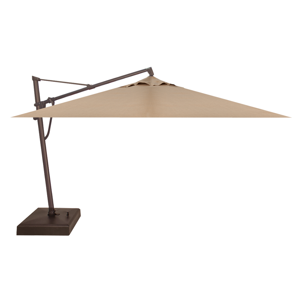 11.5 ft steel cantilever tilt patio umbrella in sand 11.5' Square Umbrella, onlyTagSale Helmet Stripe Ohio State Style:Ghost Blue for safety and to