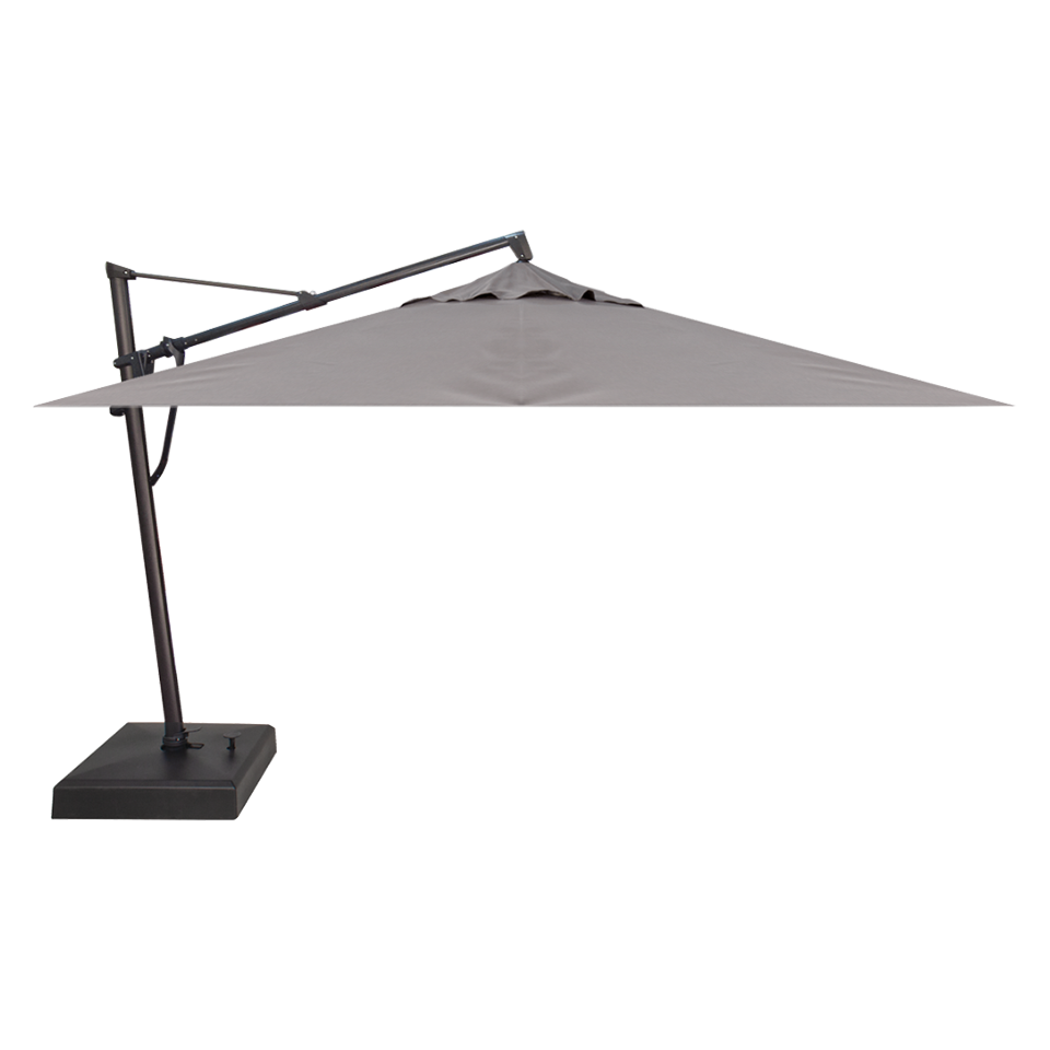 black cantilever patio umbrella 11.5' Square Cantilever Umbrella, Boulder
