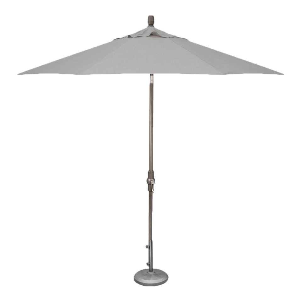 9' Market Umbrella, Cast Silver